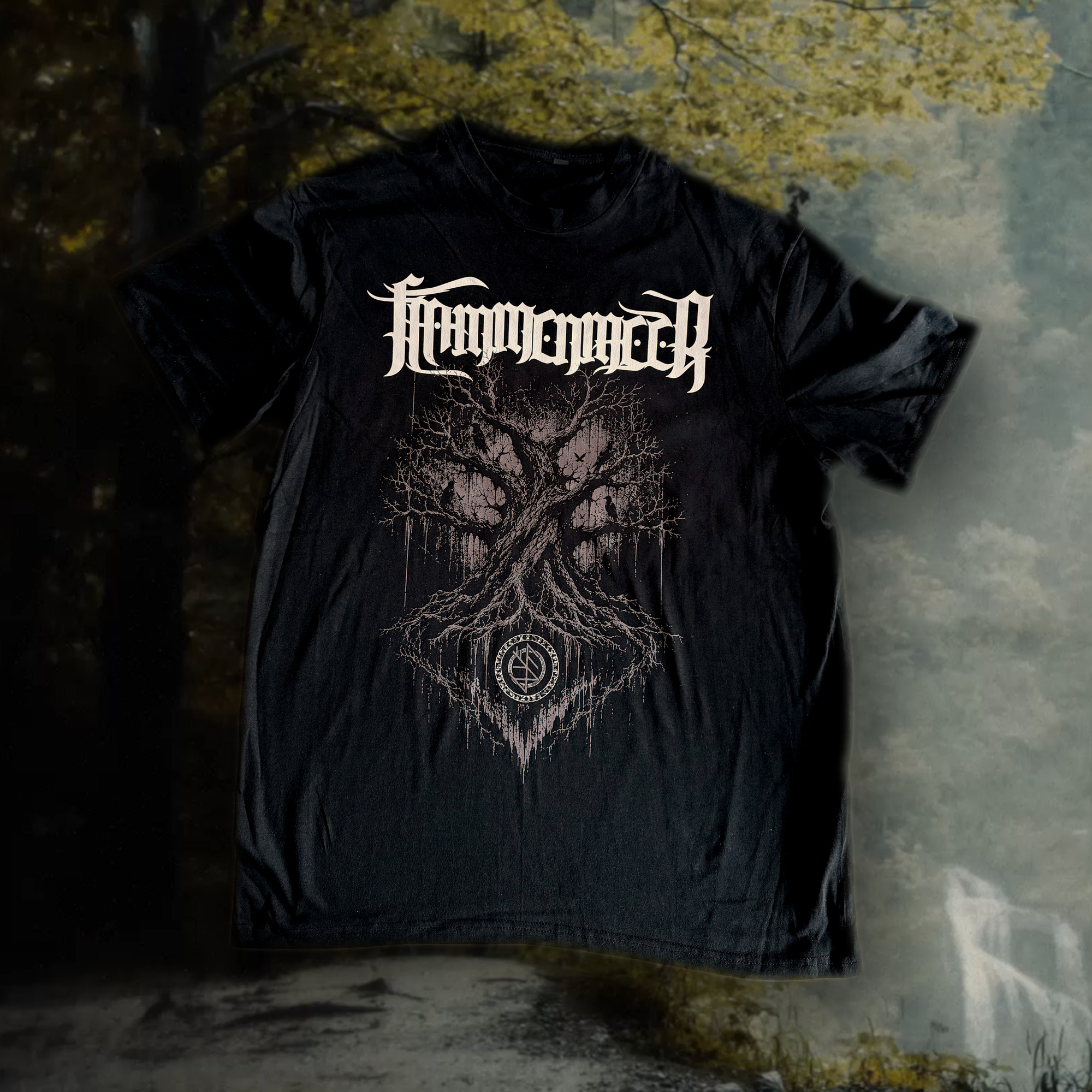 Flammenmeer T-Shirt Yggdrasil-Totenbaum
